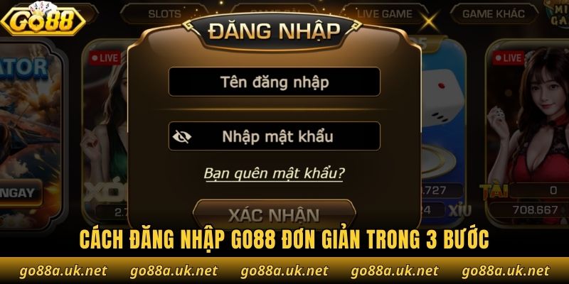 Cách đăng nhập Go88 đơn giản trong 3 bước