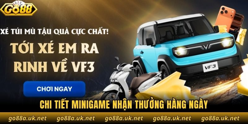 Chi tiết minigame nhận thưởng hàng ngày