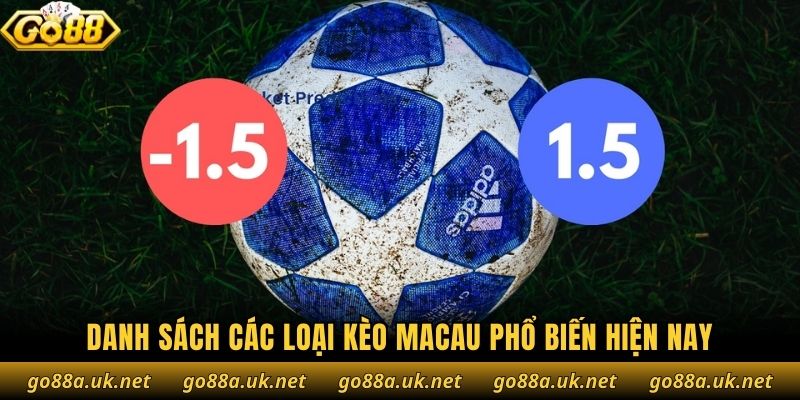 Danh sách các loại kèo Macau phổ biến hiện nay