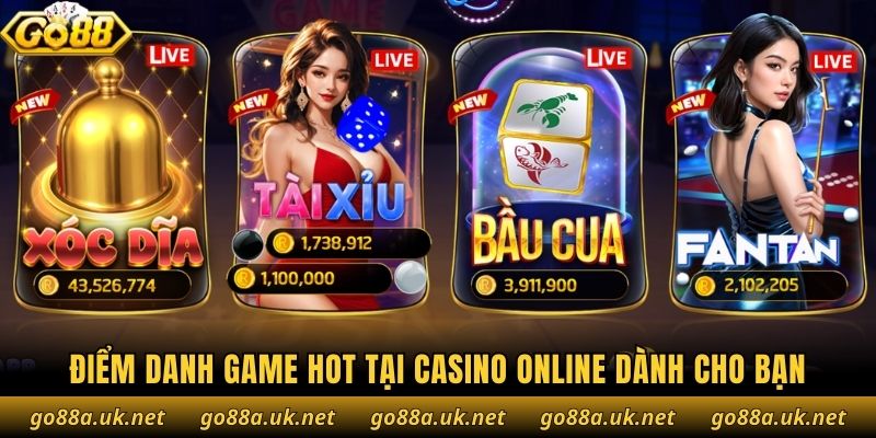 Điểm danh game hot tại casino online dành cho bạn
