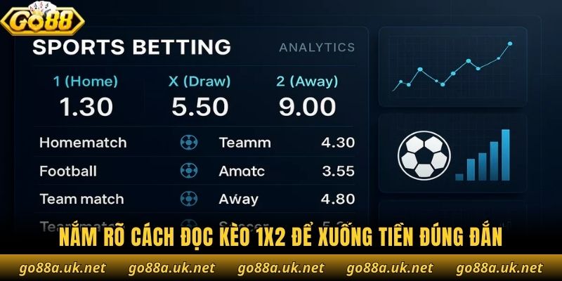 Nắm rõ cách đọc kèo 1x2 để xuống tiền đúng đắn