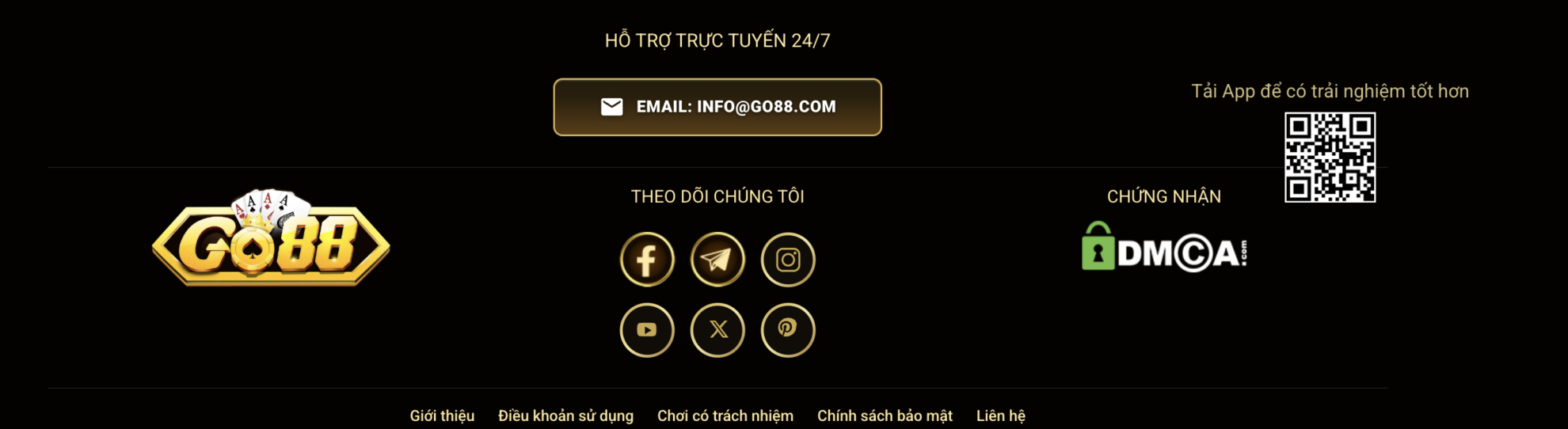 thông tin footer